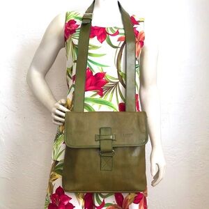 Italian made I Medici Firenze leather cross body messenger bag